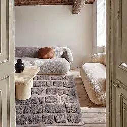 Ryamattor - Otranto Natural Cotton Shaggy (taupe)
