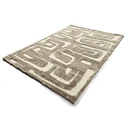 Koberce s dlhým vlasom - Palmyra (béžová/biela)