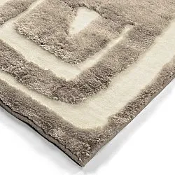 Koberce s dlhým vlasom - Palmyra (béžová/biela)