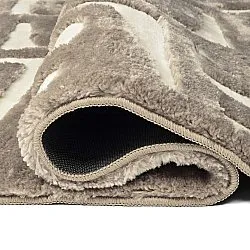 Koberce s dlhým vlasom - Palmyra (béžová/biela)