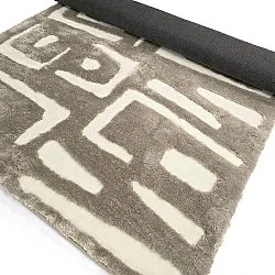 Koberce s dlhým vlasom - Palmyra (béžová/biela)