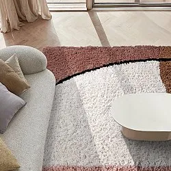Ryamattor - Perast Natural Cotton Shaggy (multi)