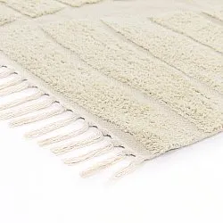 Koberce s dlhým vlasom - Rani Natural Cotton Shaggy (béžová)