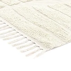 Koberce s dlhým vlasom - Rani Natural Cotton Shaggy (offwhite)