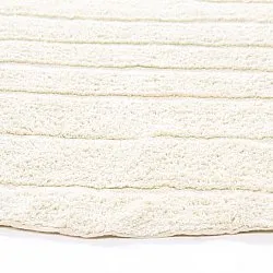 Kolo koberce - Rani Natural Cotton Shaggy (offwhite)
