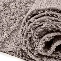 Koberce s dlhým vlasom - Rani Natural Cotton Shaggy (taupe)