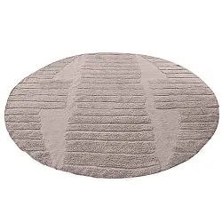 Kolo koberce - Rani Natural Cotton Shaggy (taupe)