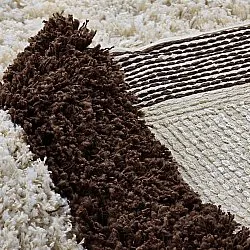 Ryamattor - Sagres Natural Cotton Shaggy (offwhite/brun)