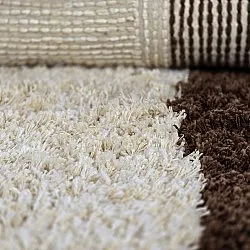 Ryamattor - Sagres Natural Cotton Shaggy (offwhite/brun)