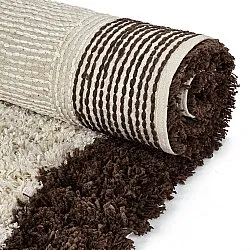 Ryamattor - Sagres Natural Cotton Shaggy (offwhite/brun)