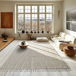 Koberce s dlhým vlasom - Sivia Natural Cotton Shaggy (offwhite)