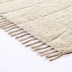 Koberce s dlhým vlasom - Sivia Natural Cotton Shaggy (offwhite)