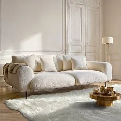 Koberce s dlhým vlasom - Sohar (biela)