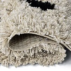 Ryamattor - Soria Natural Cotton Shaggy (offwhite/svart)