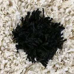 Ryamattor - Soria Natural Cotton Shaggy (offwhite/svart)