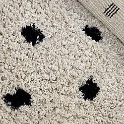 Ryamattor - Soria Natural Cotton Shaggy (offwhite/svart)