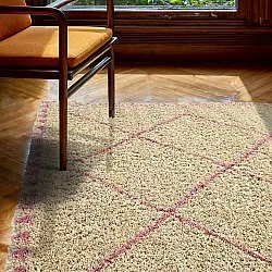 Koberce s vlasom - Tiznit (béžová/ružová)