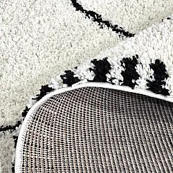 Koberce s vlasom - Tiznit (biela/čierna)