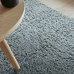 Ryamattor - Combarro Solid Cotton Shaggy (ljusblå)