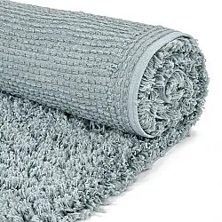 Ryamattor - Combarro Solid Cotton Shaggy (ljusblå)