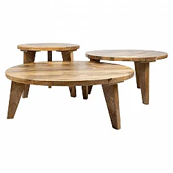 Soffbord - Vintage - 65 cm round (natur)