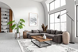 Koberec Wilton - Santi (biela/čierna)