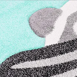 Detská rohož - Bueno Bunny (tyrkysová)