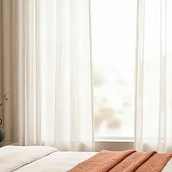 Gardiner 2-Pack - Bomullsgardin Selena (beige)