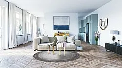 Kruhový koberec - Shade (šedá)