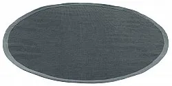 Kruhový koberec (sisal) - Agave (tmavošedá)