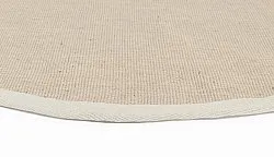 Kruhový koberec (sisal) - Agave (béžová/sivá)