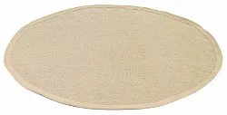 Kruhový koberec (sisal) - Agave (taupe)