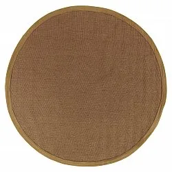 Kruhový koberec (sisal) - Agave (hnedá)