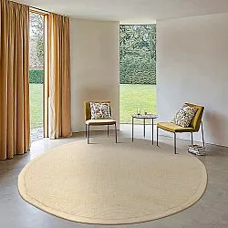 Kruhový koberec (sisal) - Agave (taupe)