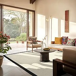 Sisalový koberec - Agave (čierny/offwhite)