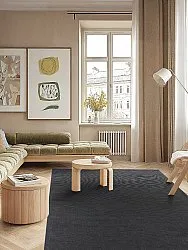 Sisalový koberec - Agave (čierny)