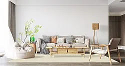 Sisalový koberec - Agave (prírodná biela)