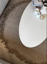 Kruhový koberec - Pike (béžový)