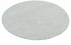 Kruhový koberec - Snowshill (šedá/biela)