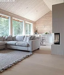 Vlnený koberec - Stromness (šedý/bežový)