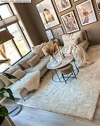 Koberce s chlpatým povrchom - Cosy (biela)