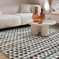 Koberec z kusov - Lindby (modrá/multi)