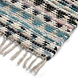 Koberec z kusov - Lindby (modrá/multi)