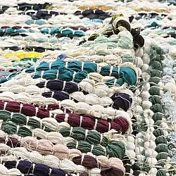 Koberec z kusov - Lindby (modrá/multi)