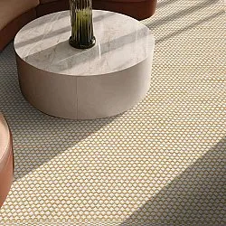 Koberec z kusov - Vinga (horčicovožltý)