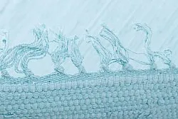 Koberec z kusov - Silje (modrá/turquoise)