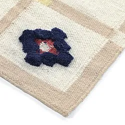 Vlnený koberec - Lausanne Flatweave Tufted Premium (biela/béžová)