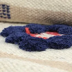 Vlnený koberec - Lausanne Flatweave Tufted Premium (biela/béžová)