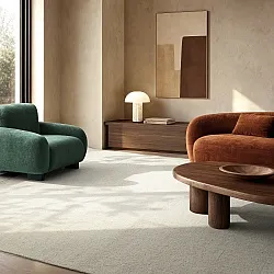 Vlnený koberec - Charonne Flat Handloom Wool Premium (krém)