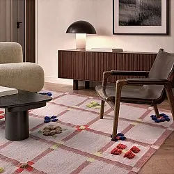 Vlnený koberec - Lausanne Flatweave Tufted Premium (ružová)